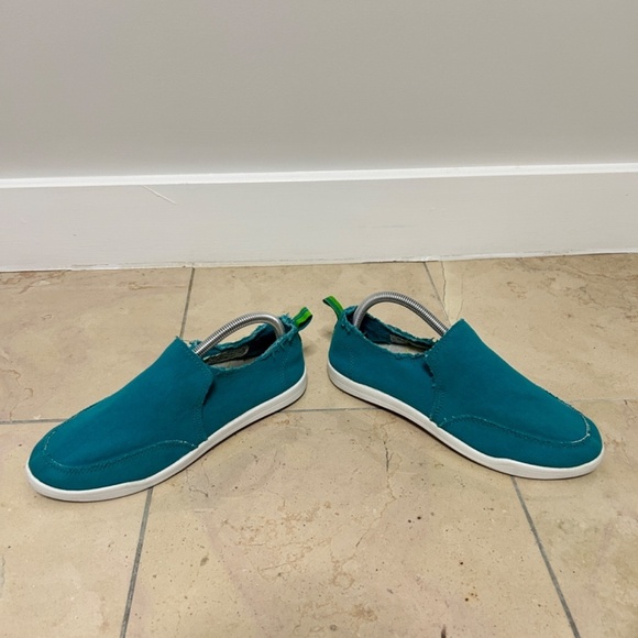 Vionic Malibu Beach Slip-On Shoes Canvas Women's 8.5 Sneaker Teal Beach resort - Picture 5 of 11